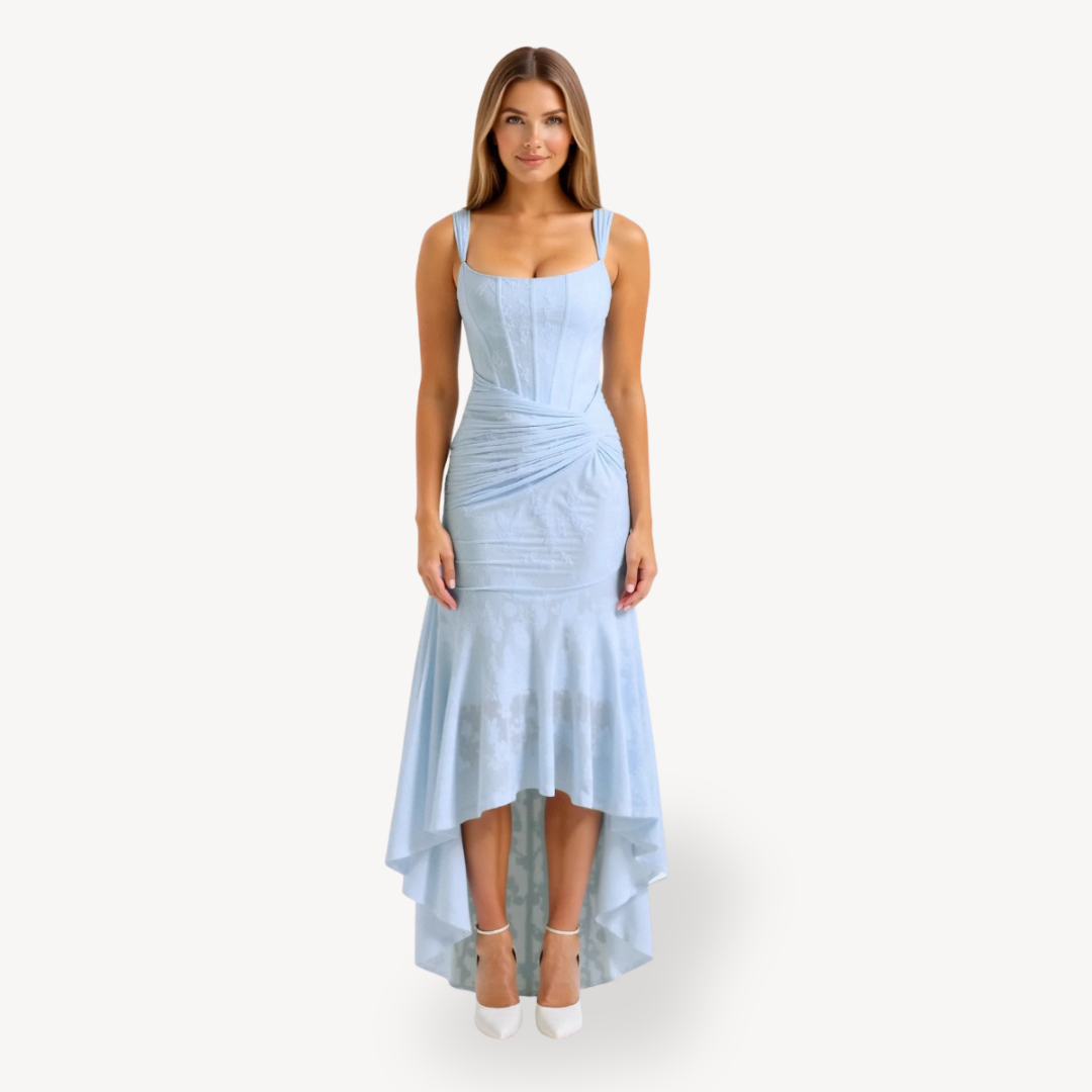 Women’s Fishtail Maxi Wedding Guest Dress | Chic