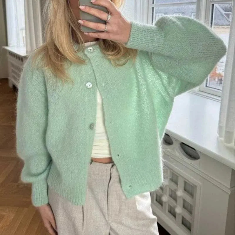 Women’s Cozy Knit Jumper | Button Closure