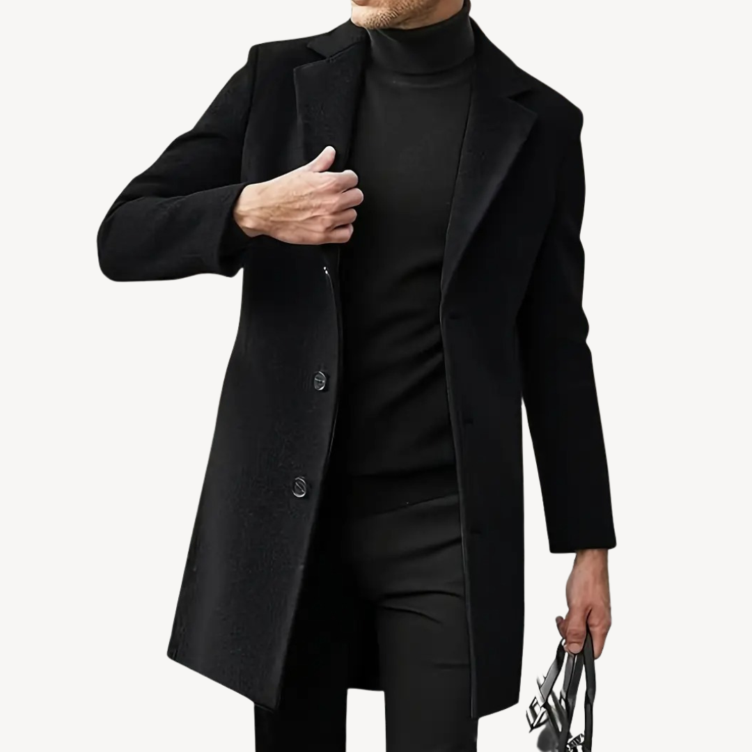 Men’s Classic Overcoat | Structured Design