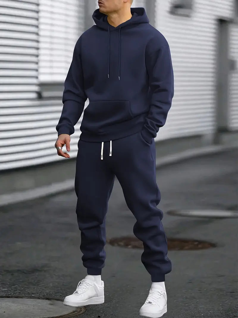 Men’s Casual Tracksuit Set | Stylish Hoodie and Joggers