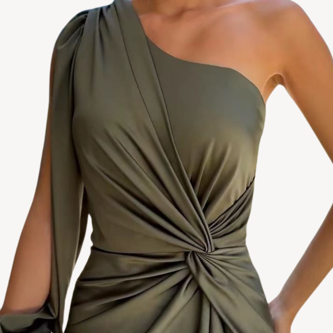 Women’s One-Shoulder Wedding Guest Dress | Evening