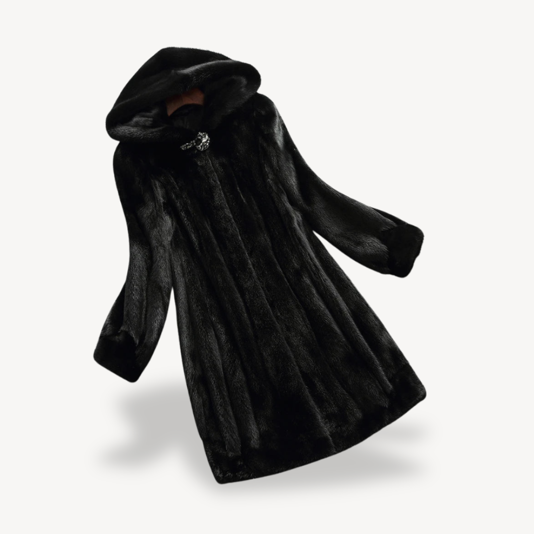 Women’s Stylish Hooded Fur Jacket | Winter