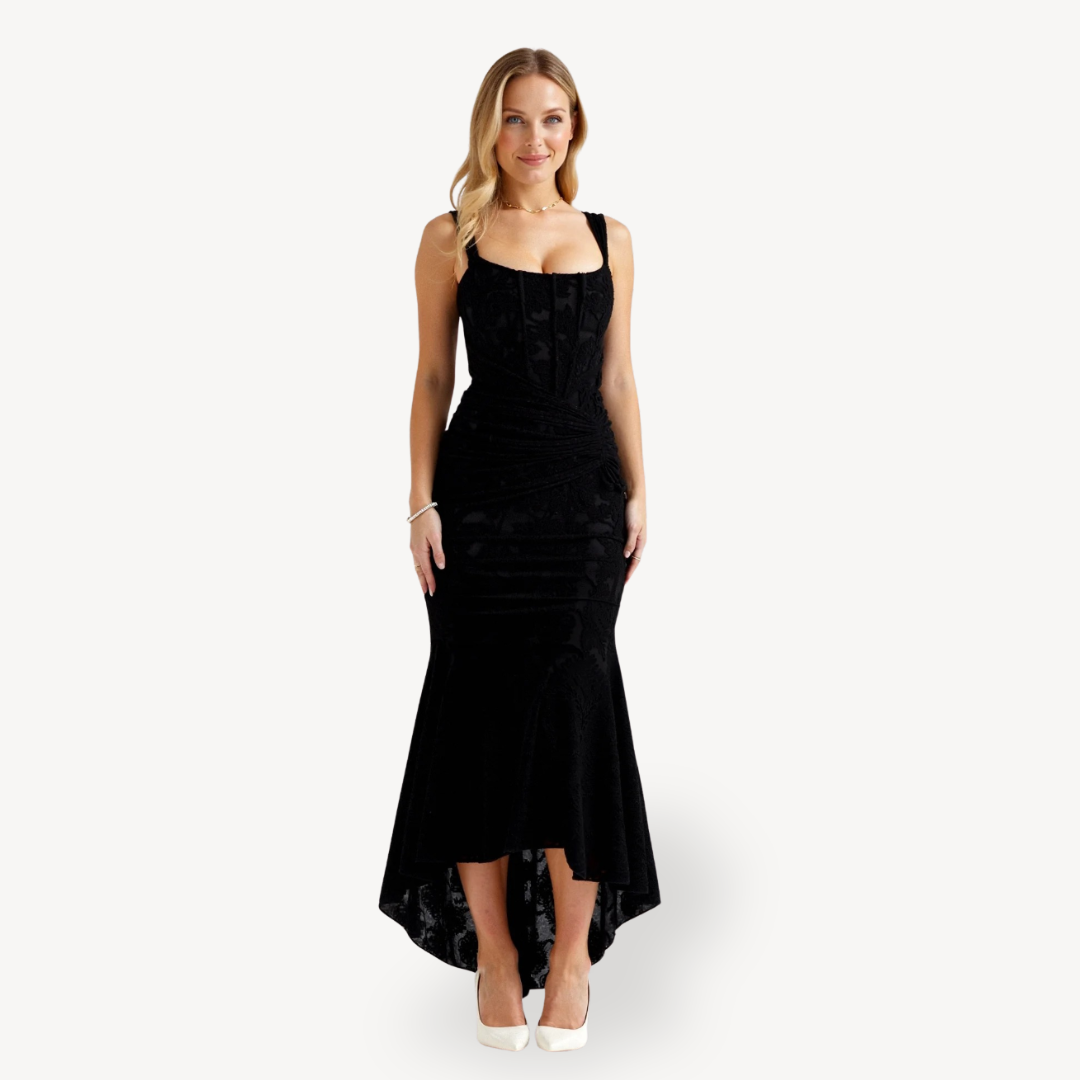 Women’s Fishtail Maxi Wedding Guest Dress | Chic