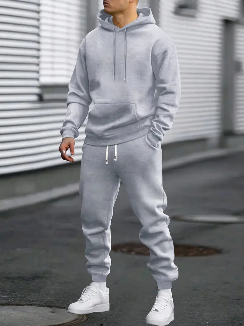 Men’s Casual Tracksuit Set | Stylish Hoodie and Joggers