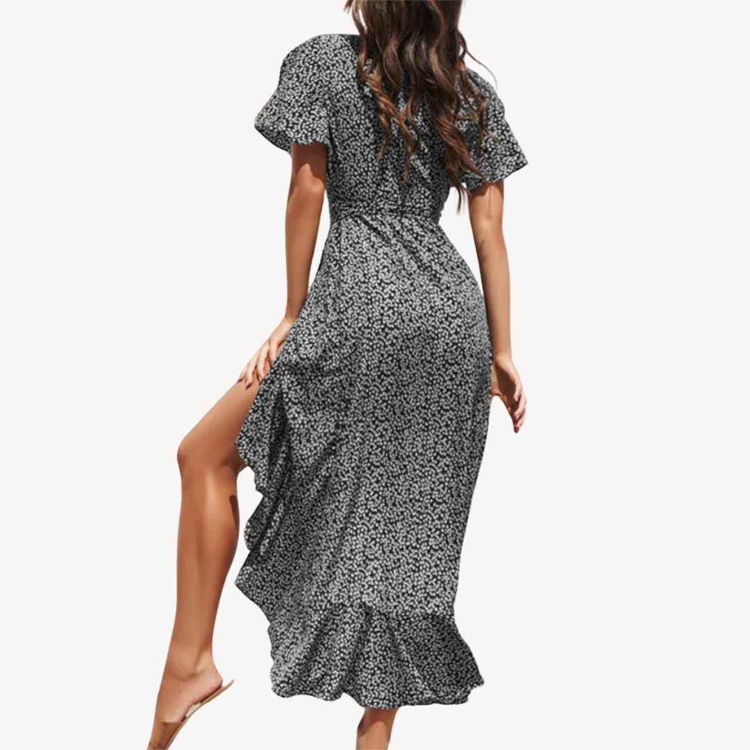 Women’s Floral Print Wedding Guest Dress | Midi