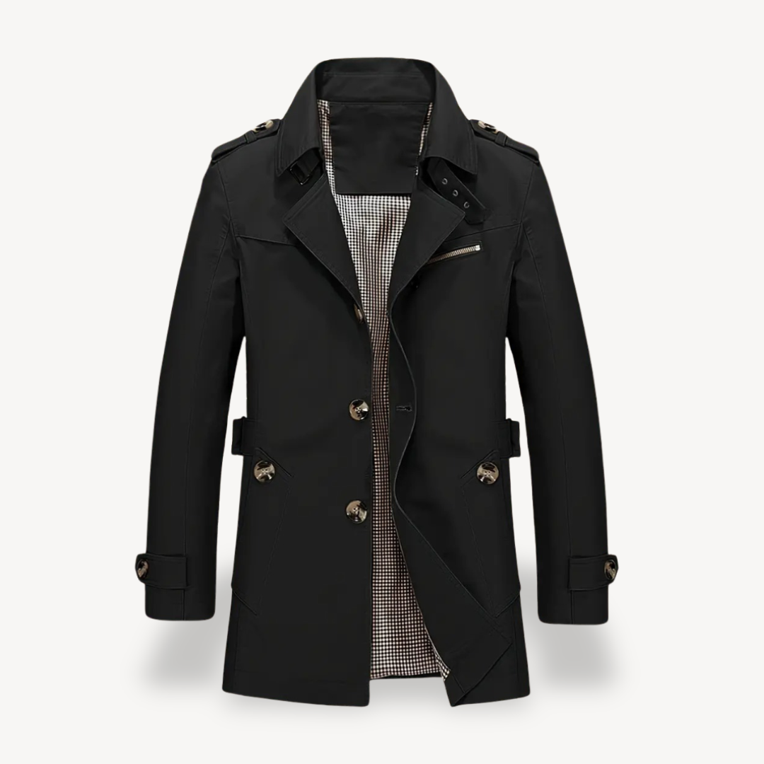 Men’s Classic Trench Coat | Tailored Design