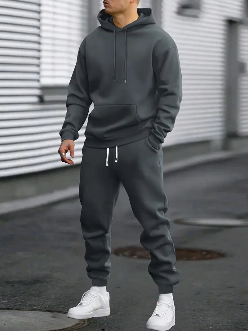 Men’s Casual Tracksuit Set | Stylish Hoodie and Joggers