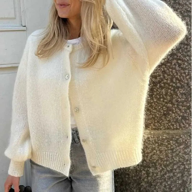 Women’s Cozy Knit Jumper | Button Closure