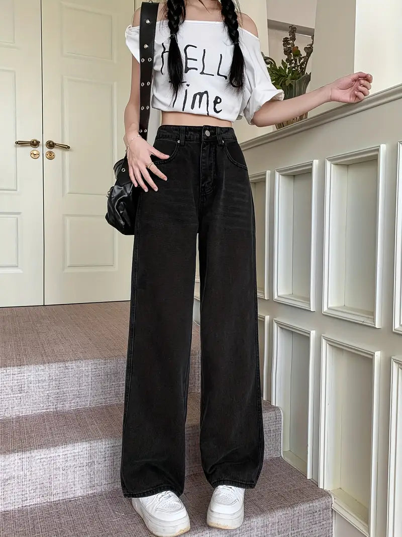 Women’s High-Waist Wide-Leg Trousers | Vintage Style