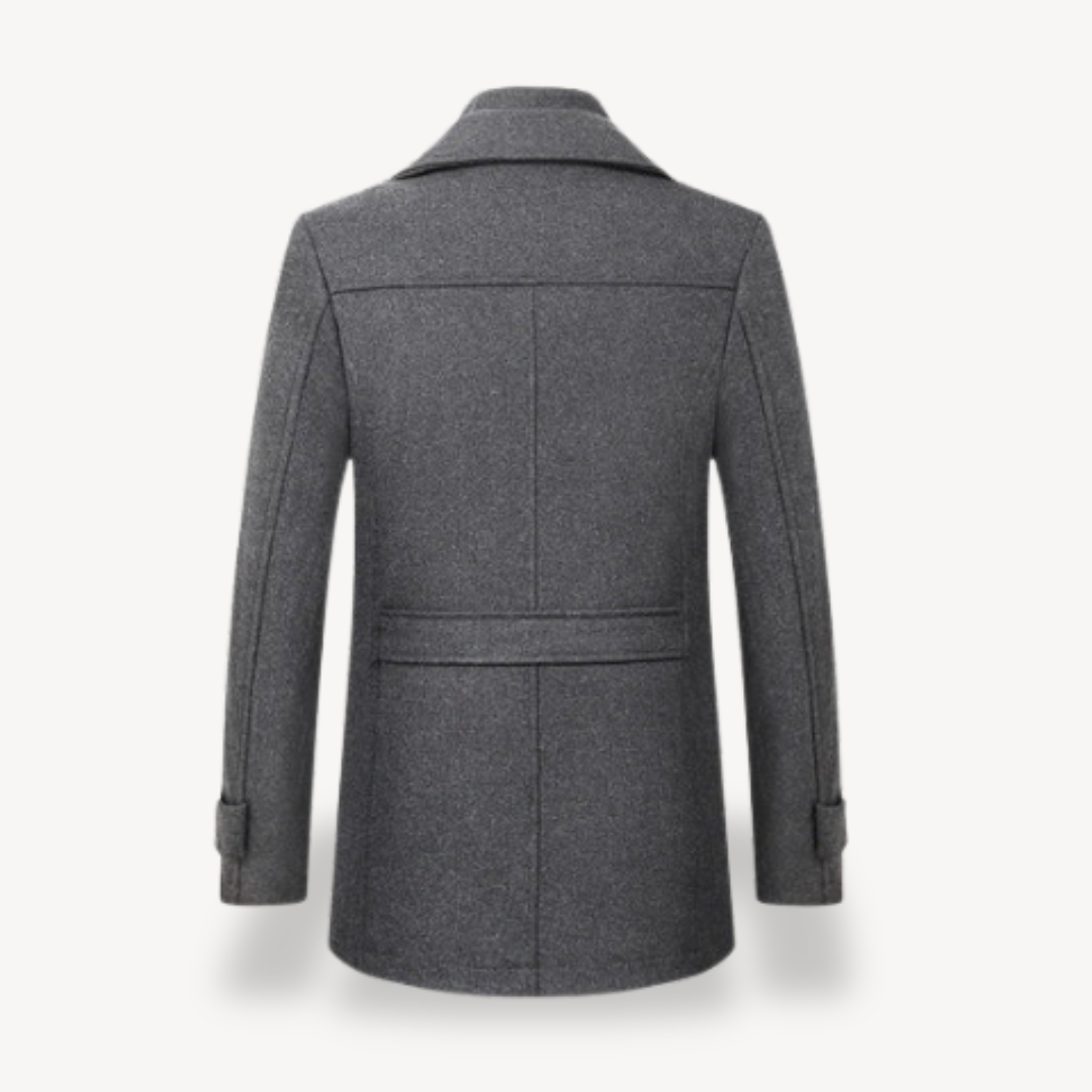 Men’s Classic Trench Coat | Structured Collar Design