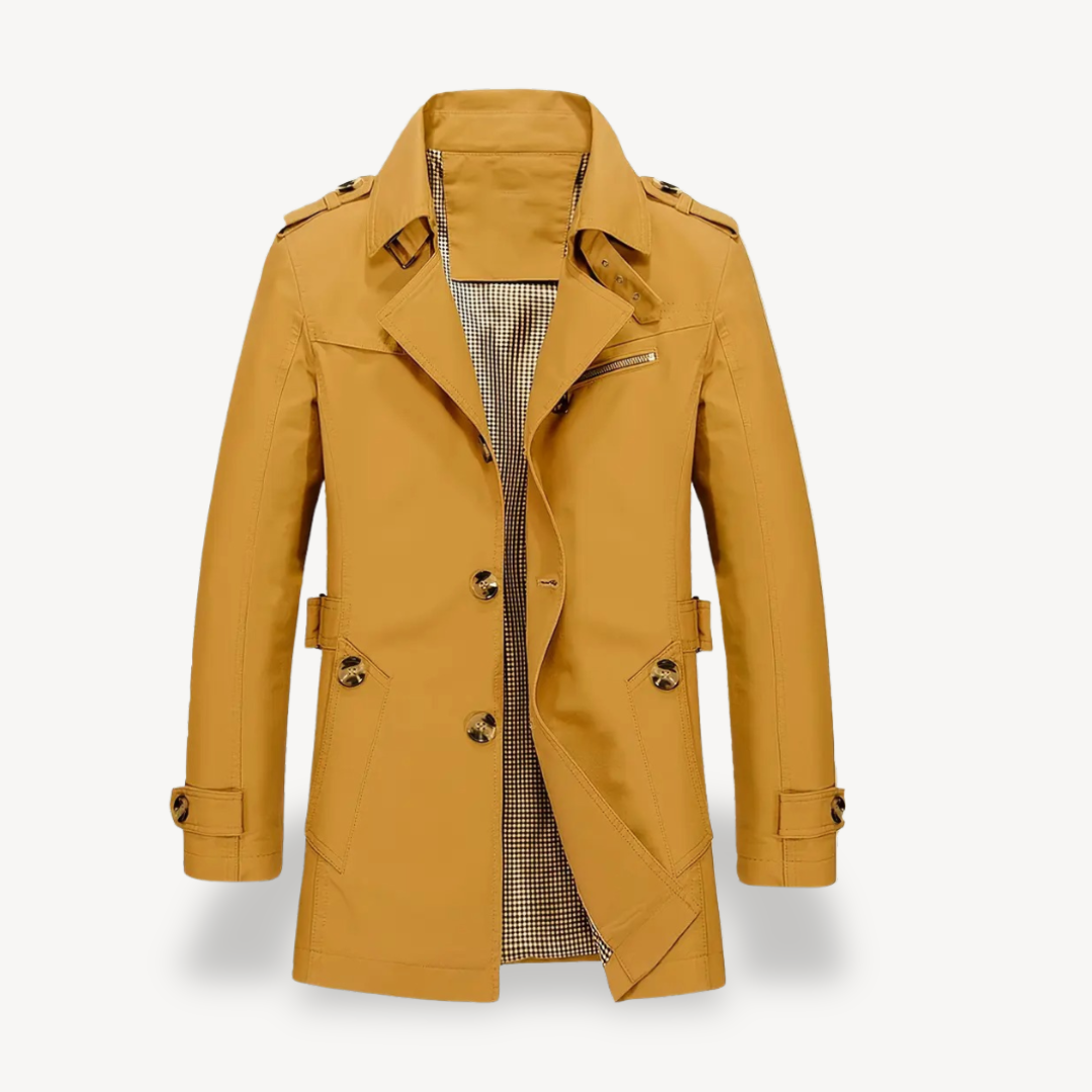 Men’s Classic Trench Coat | Tailored Design