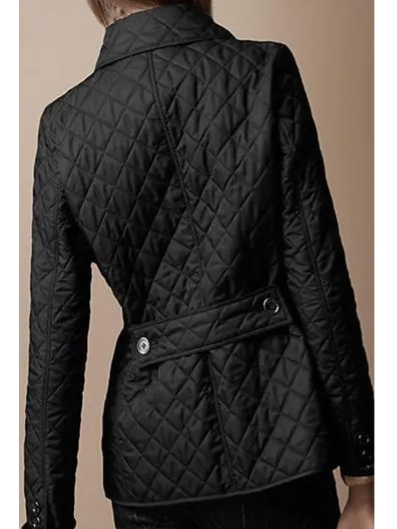 Women’s Casual Quilted Jacket with Turned-Down Collar | Stylish Outerwear