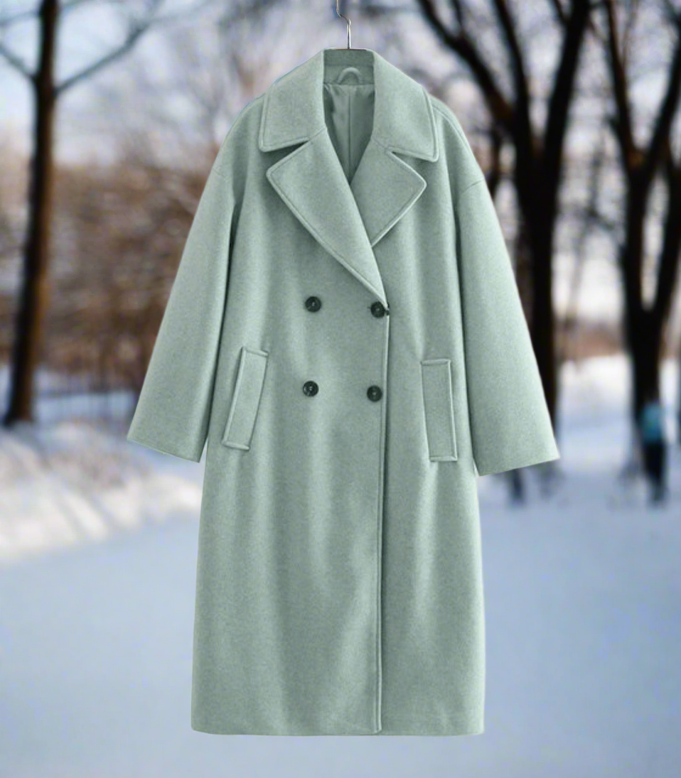 Women’s Stylish Double-Breasted Coat | Classic