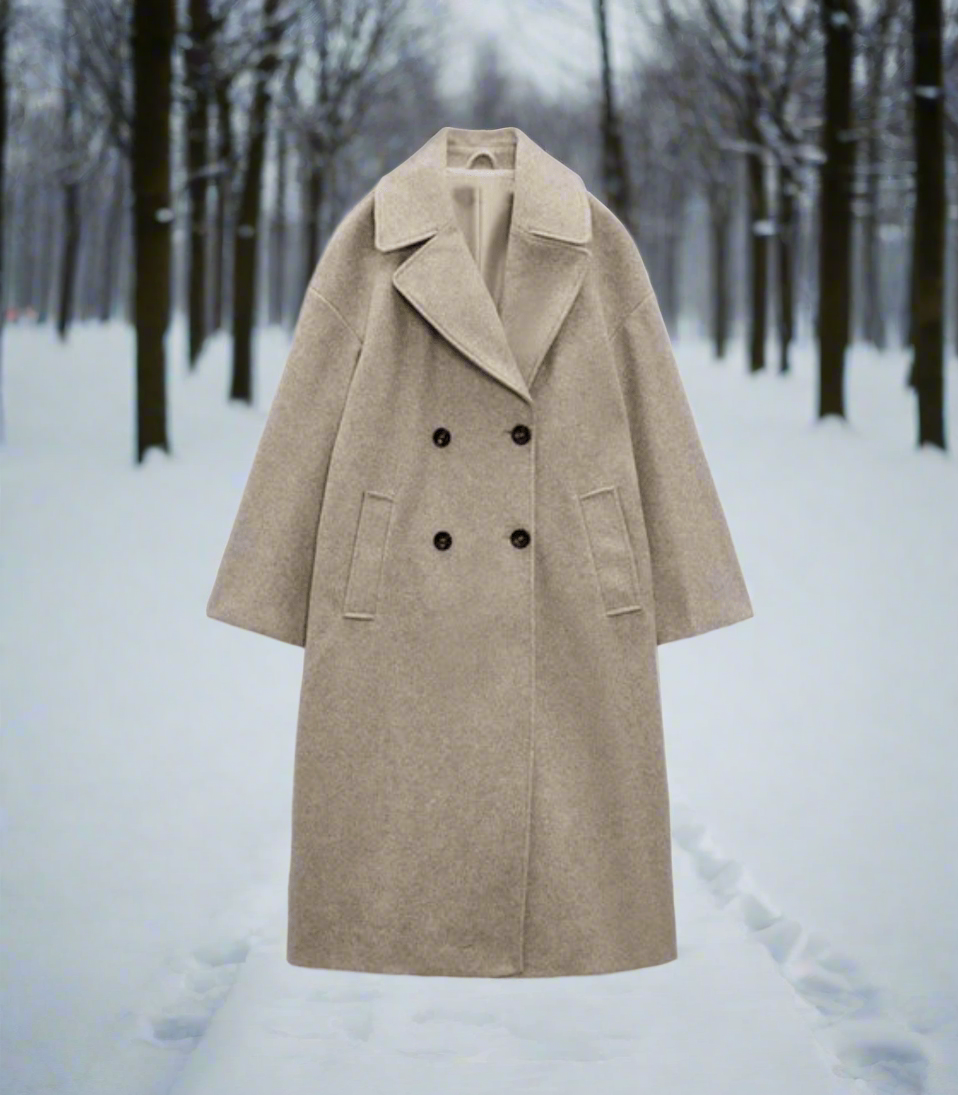 Women’s Stylish Double-Breasted Coat | Classic