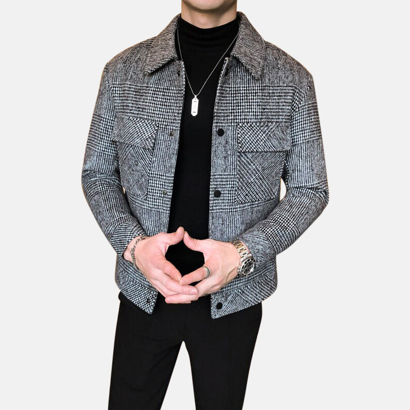 Men’s Tailored Mixed Panel Coat | Stylish