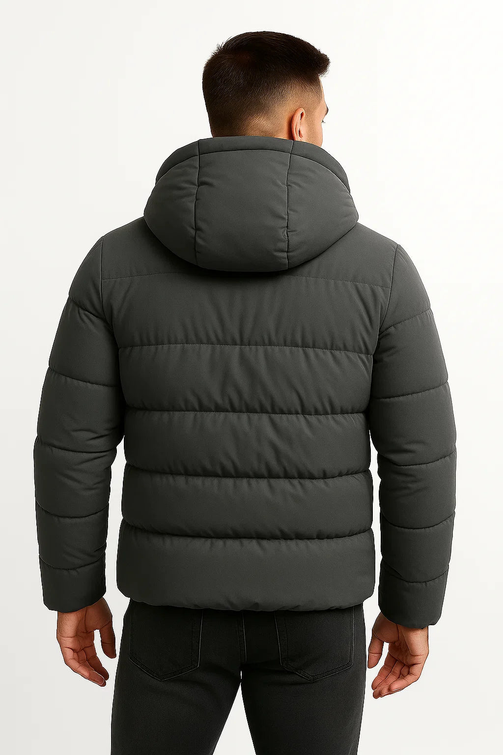 Men’s Puffer Coat | Full-Zip Hooded Style