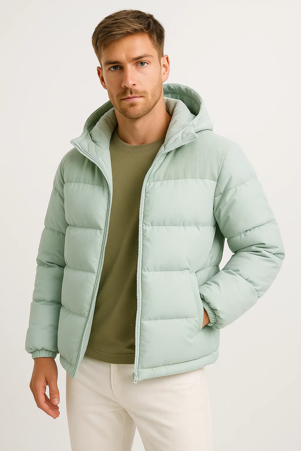Men’s Puffer Jacket | Hooded Winter Coat
