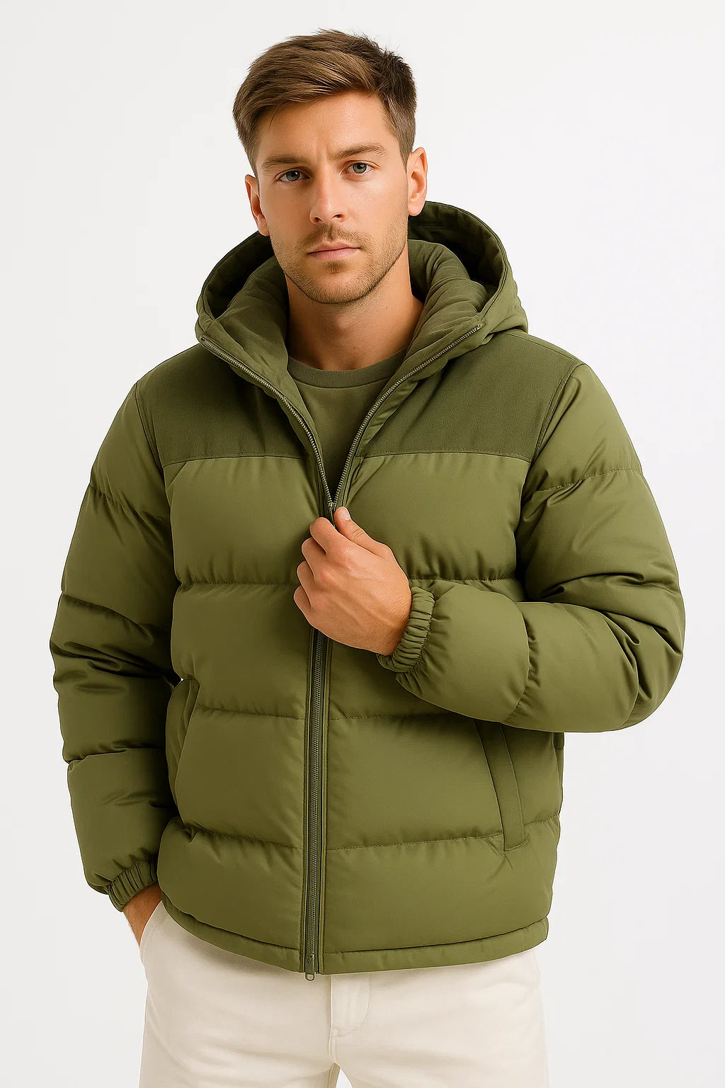 Men’s Puffer Jacket | Hooded Winter Coat