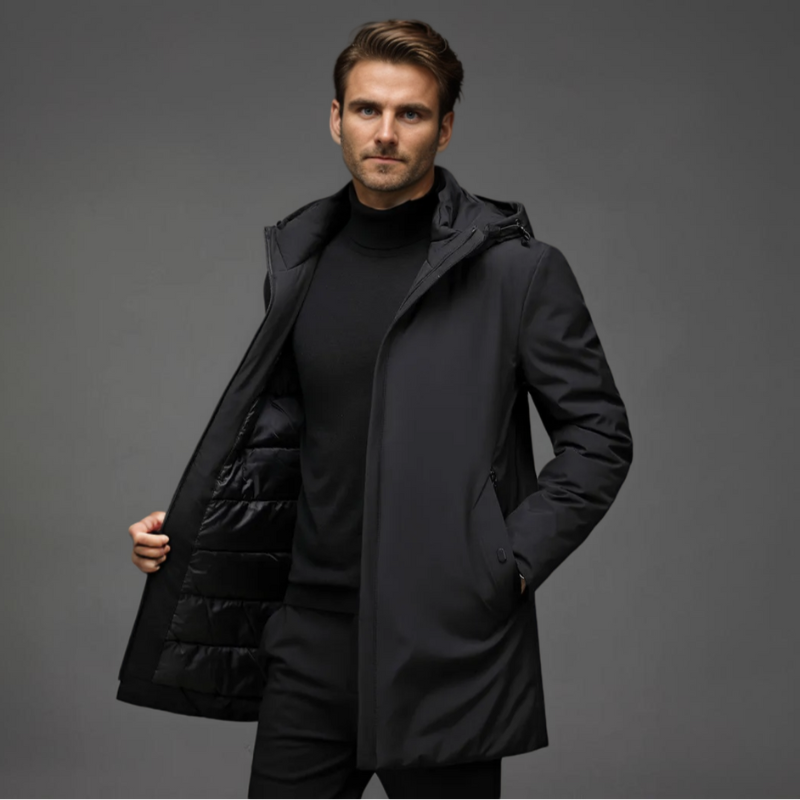Men’s Hooded Parka Coat | Long Winter Style