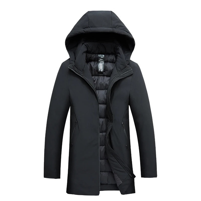 Men’s Hooded Parka Coat | Long Winter Style