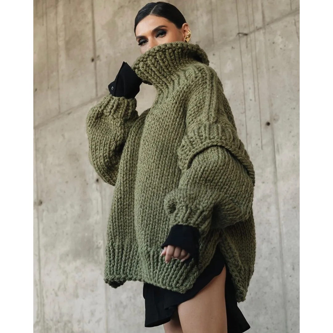 Women’s Roll Neck Jumper | Oversized Fit