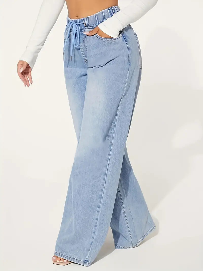 Women’s Street Style Wide Leg Trousers | Casual Look