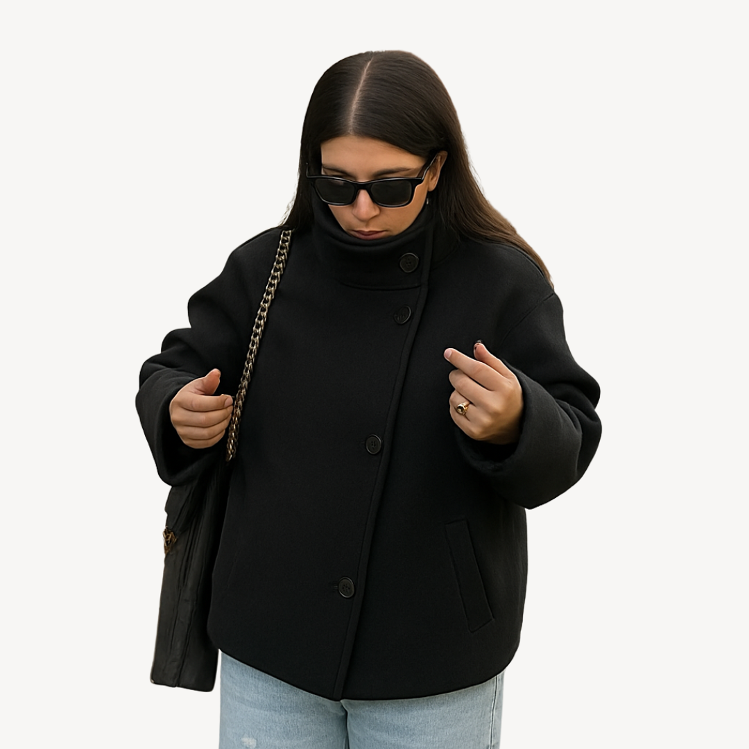 Women’s Stylish Winter Coat | Button Closure