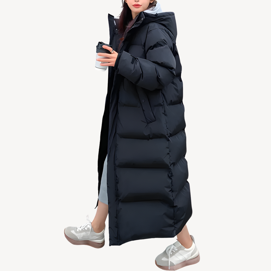Women’s Modern Puffer Coat with Hood | Winter Ready
