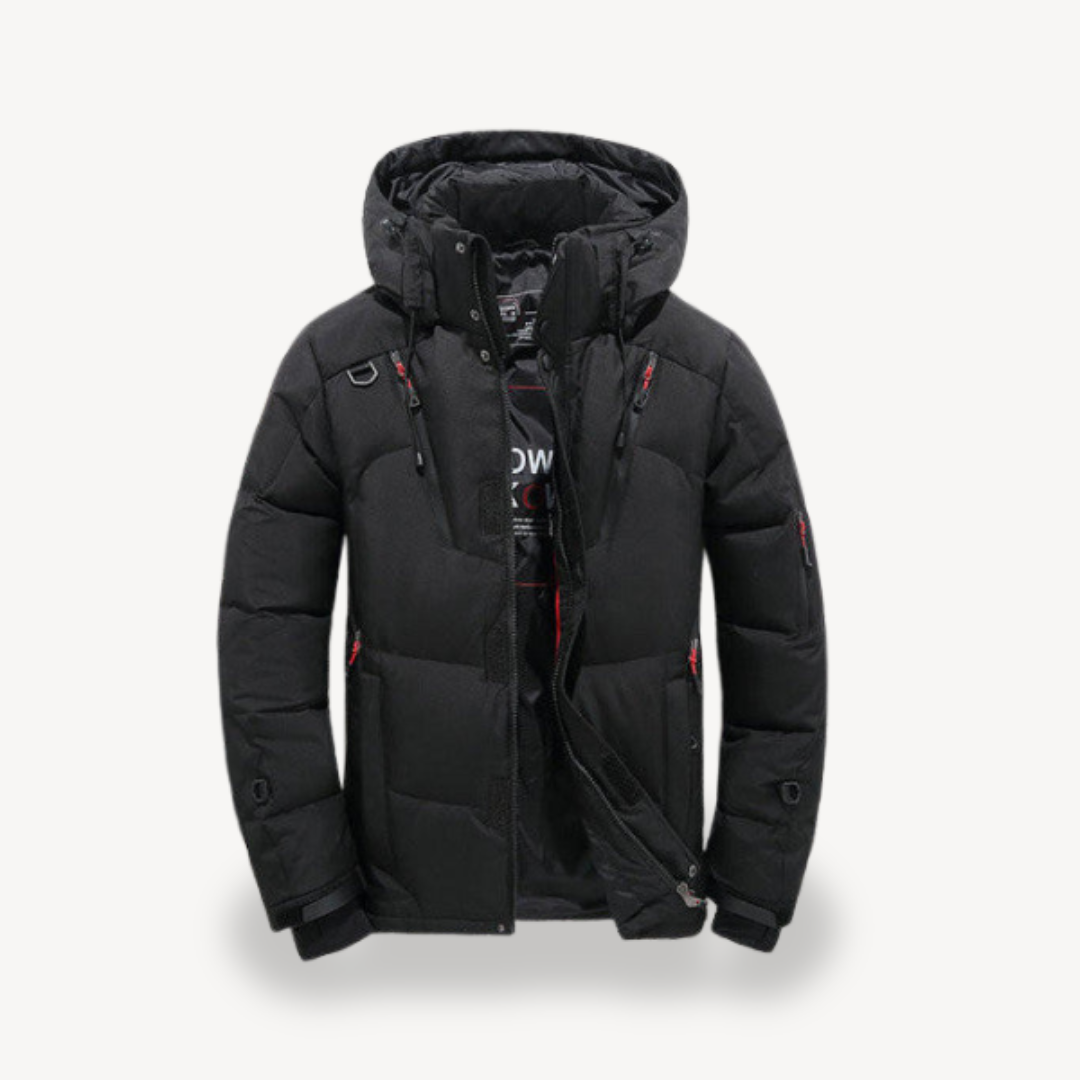Men's Stylish Puffer Jacket with Hood | Trendy