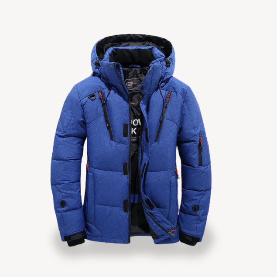 Men's Stylish Puffer Jacket with Hood | Trendy