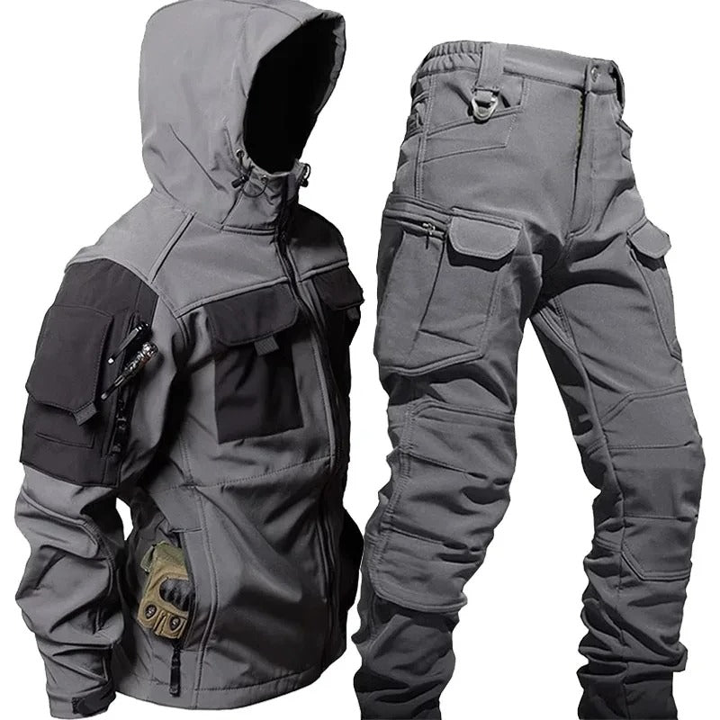 Men’s Outdoor Rain Coat | Hooded Two-Piece Set