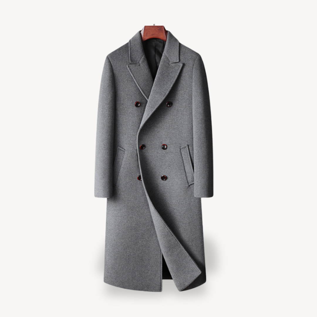 Men's Stylish Double-Breasted Coat | Classic