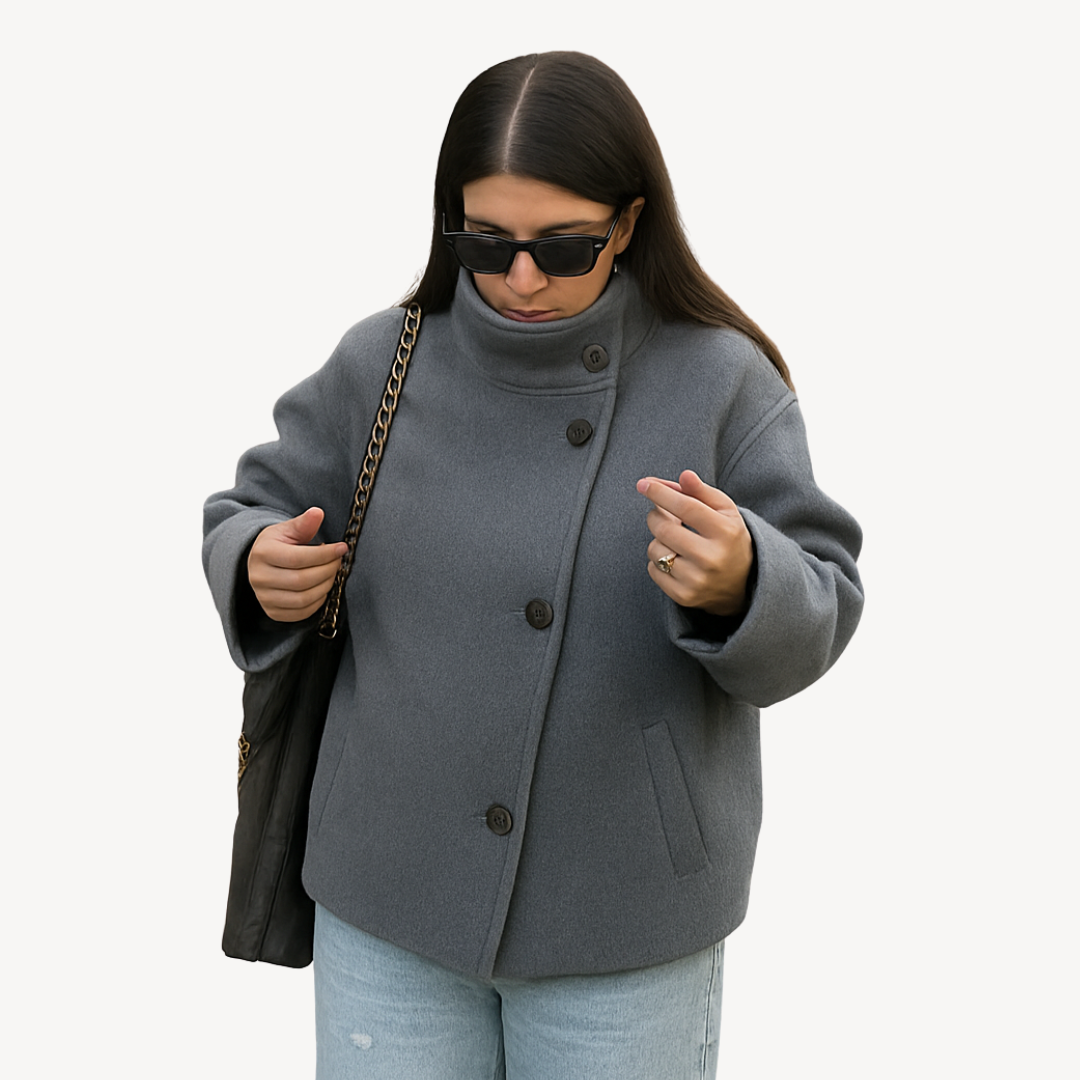Women’s Stylish Winter Coat | Button Closure