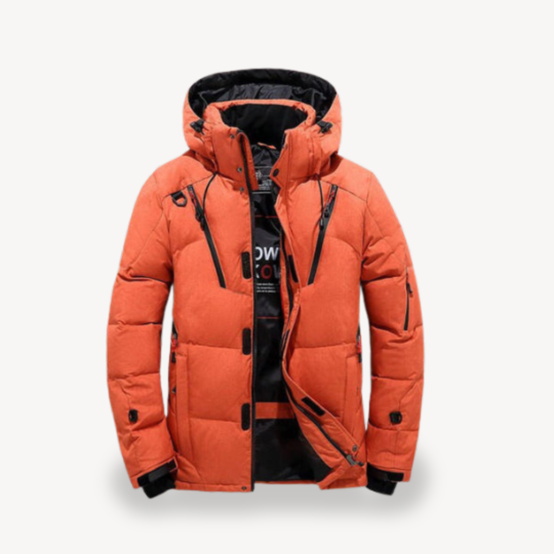 Men's Stylish Puffer Jacket with Hood | Trendy