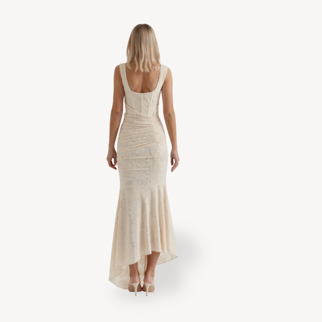 Women’s Fishtail Maxi Wedding Guest Dress | Chic