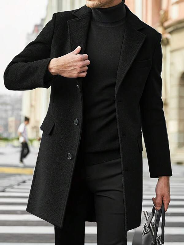 Men’s Classic Lapel Coat | Timeless