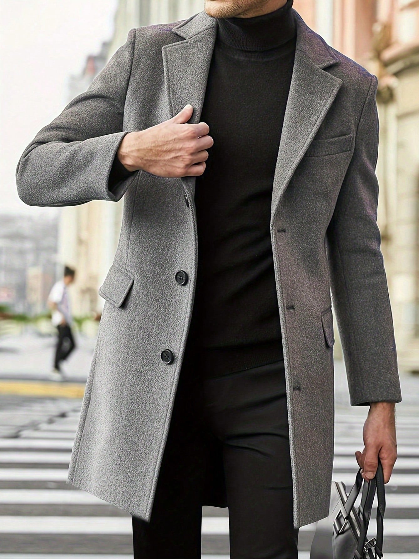 Men’s Classic Lapel Coat | Timeless
