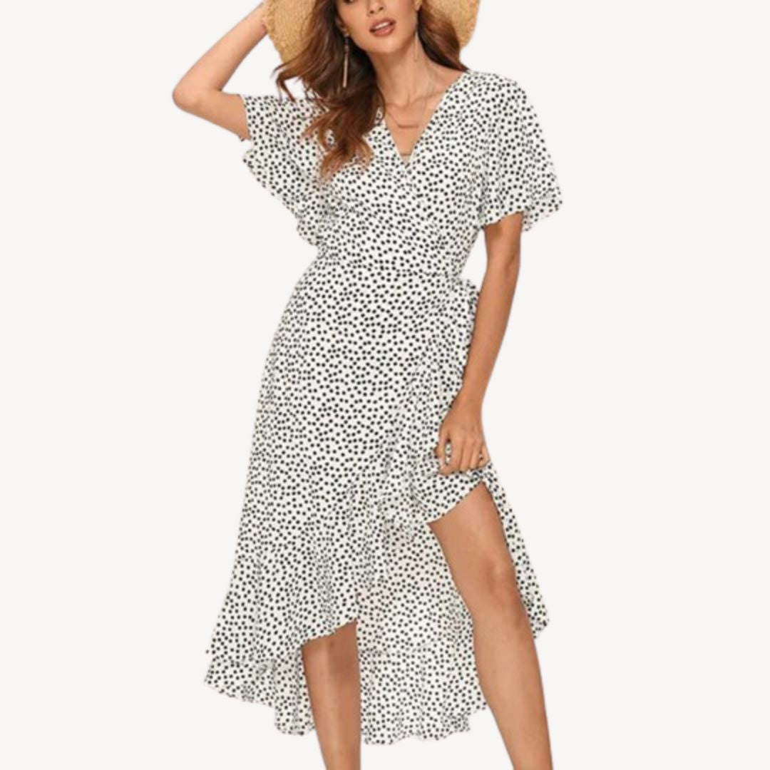 Women’s Floral Print Wedding Guest Dress | Midi