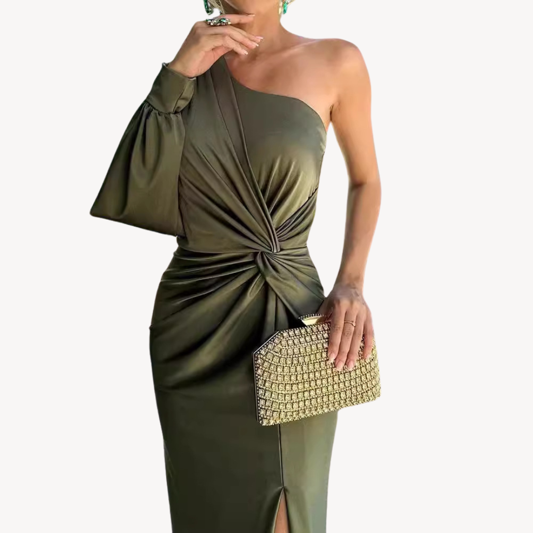 Women’s One-Shoulder Wedding Guest Dress | Evening