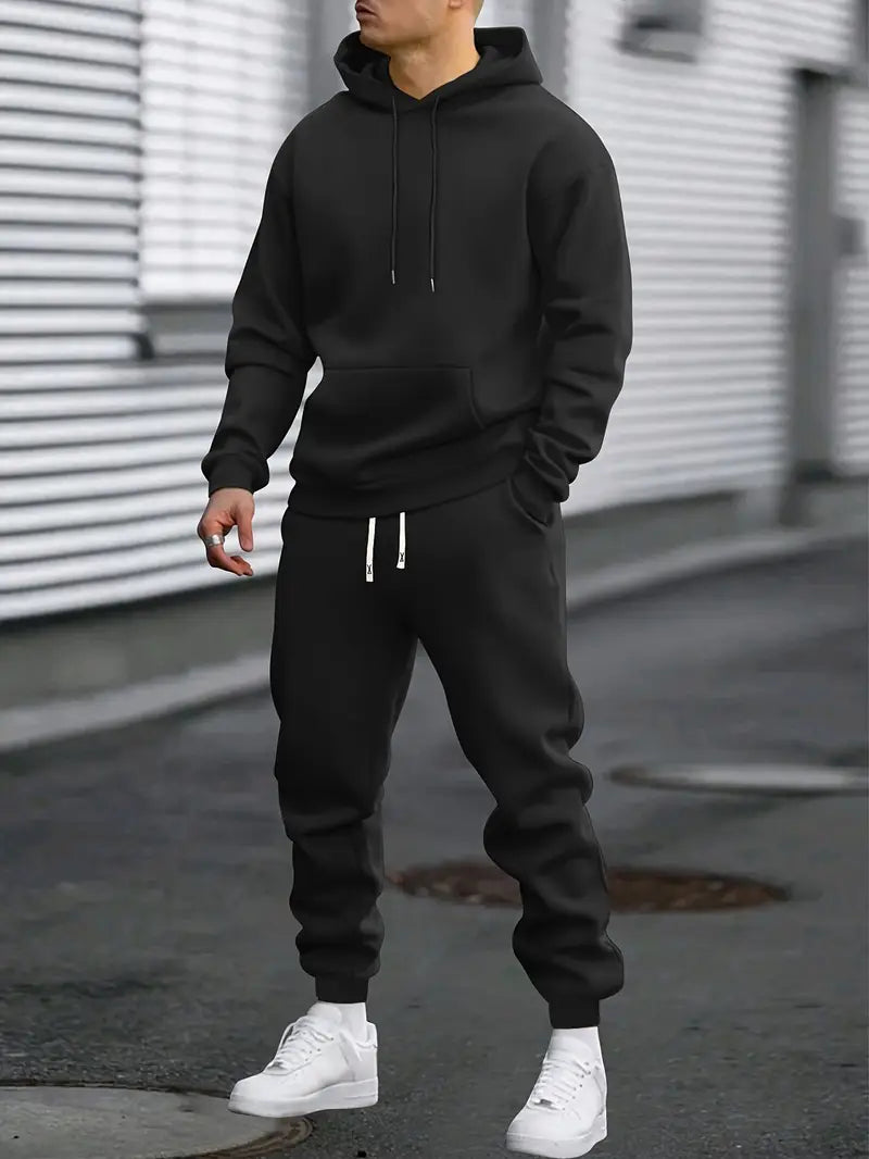 Men’s Casual Tracksuit Set | Stylish Hoodie and Joggers