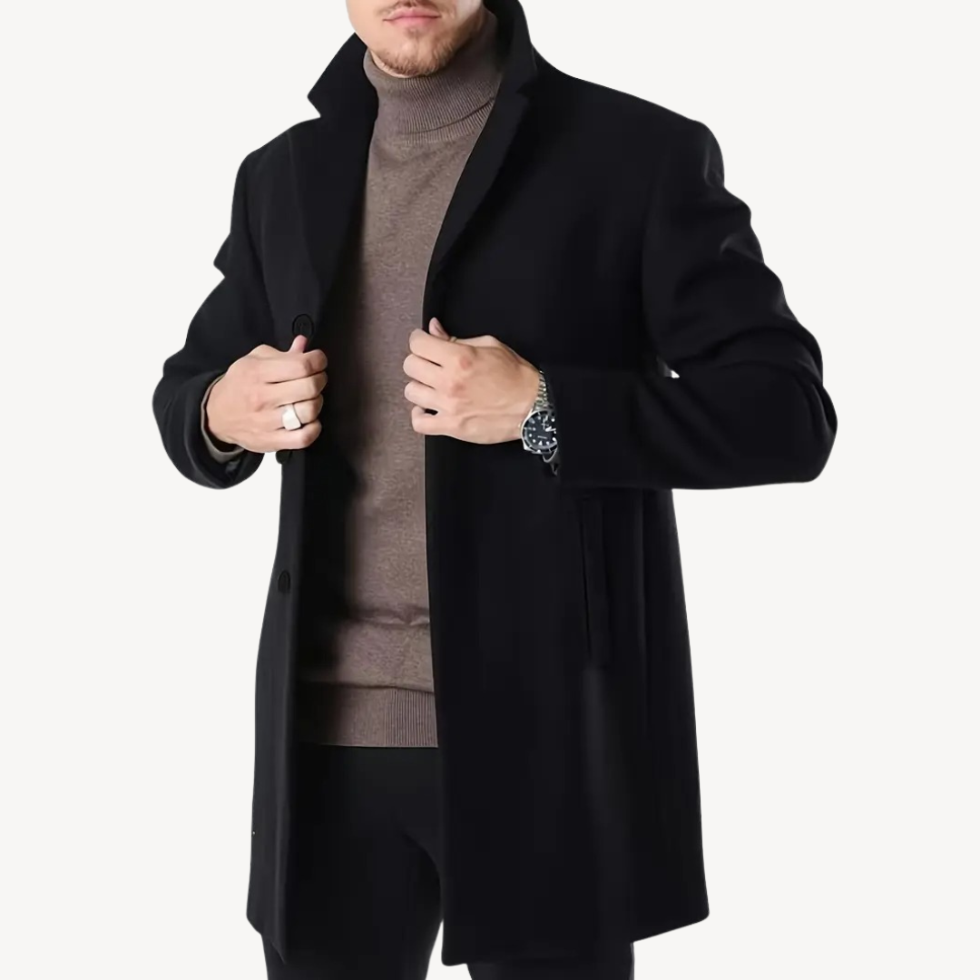 Men’s Classic Overcoat | Structured Design