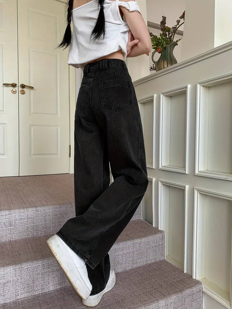 Women’s High-Waist Wide-Leg Trousers | Vintage Style
