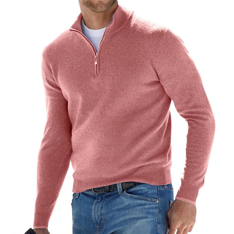 Men’s Cozy Winter Half-Zip Jumper | Modern Style