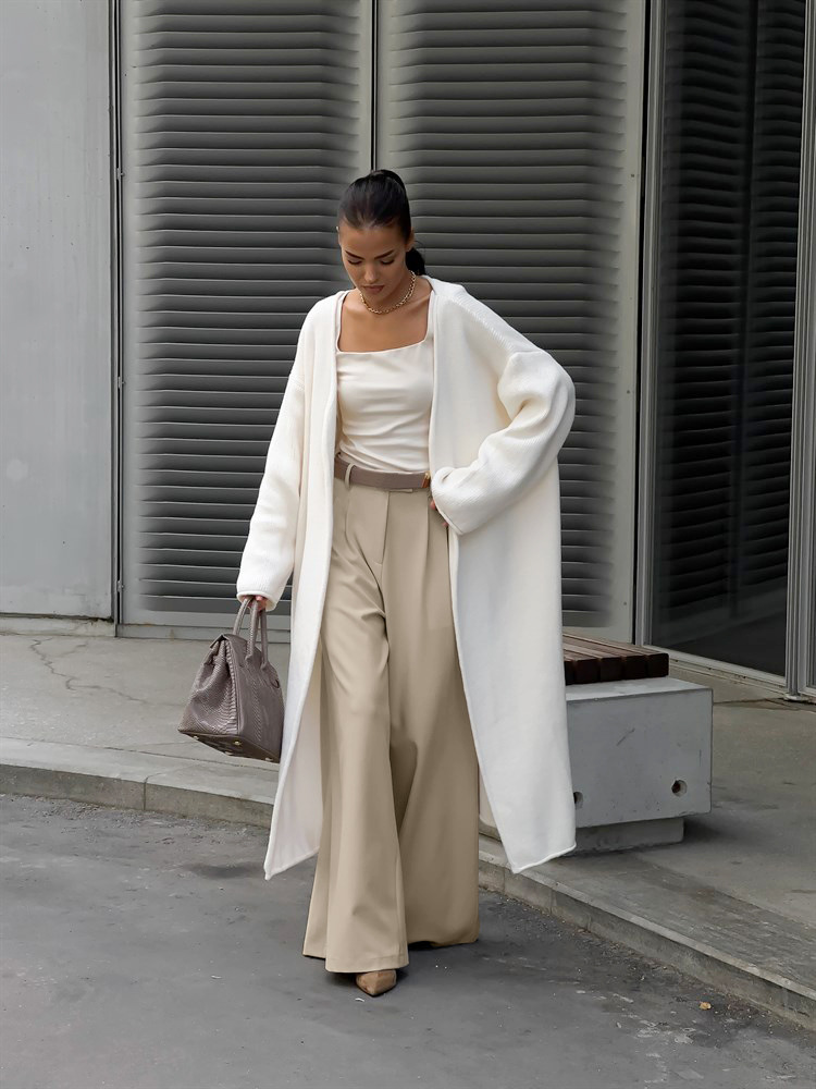 Women’s High Waisted Wide Leg Trousers | Casual