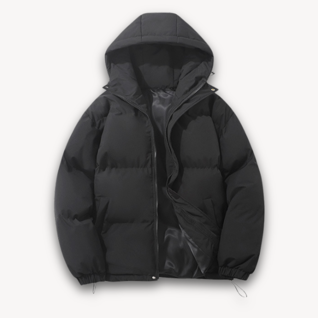 Men’s Puffer Jacket with Hood | Stylish Winter Outerwear