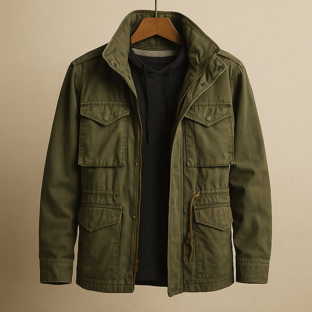 Men's Classic Military Style Jacket | Timeless Design
