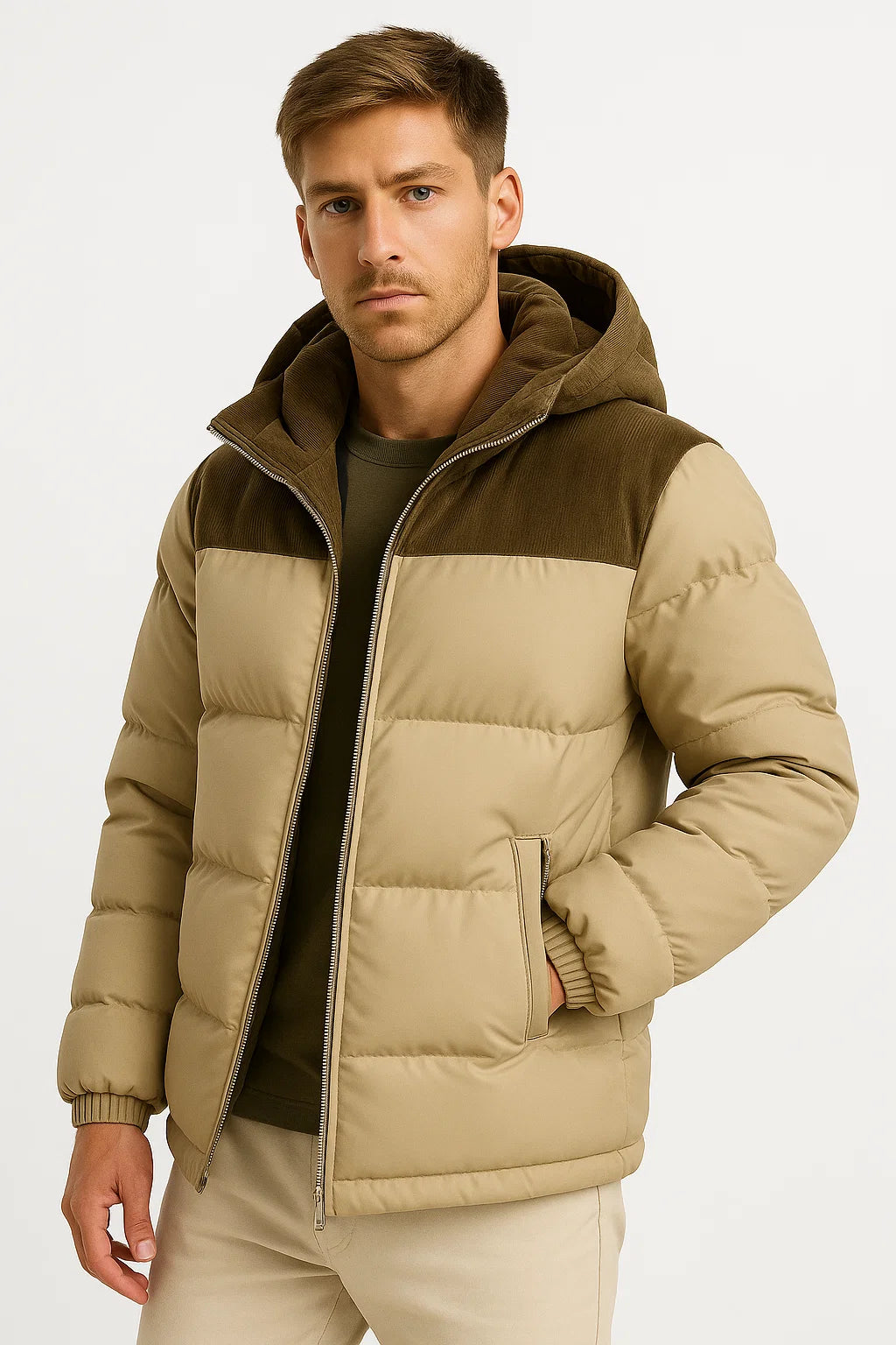 Men’s Puffer Jacket | Hooded Winter Coat