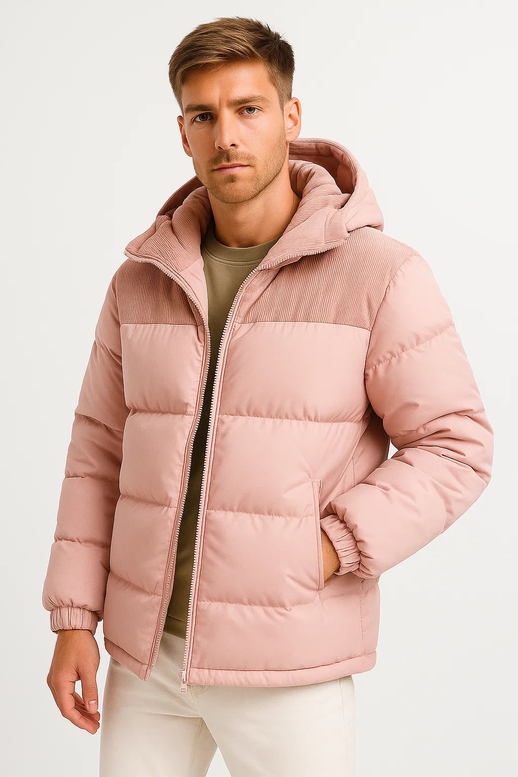 Men’s Puffer Jacket | Hooded Winter Coat