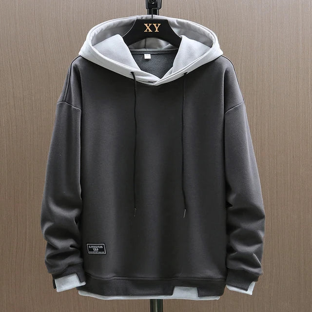 Men's Casual Hoodie with Relaxed Fit and Drawstring Hood | Stylish Mens Hoodies