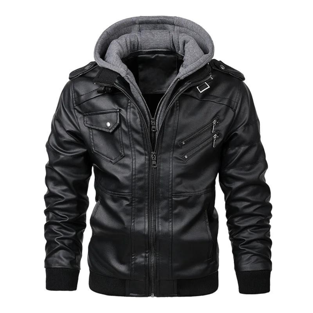 Men's Casual Jacket with Hood & Chest Pockets | Versatile